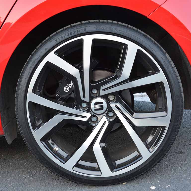 Wheel Of Red Car