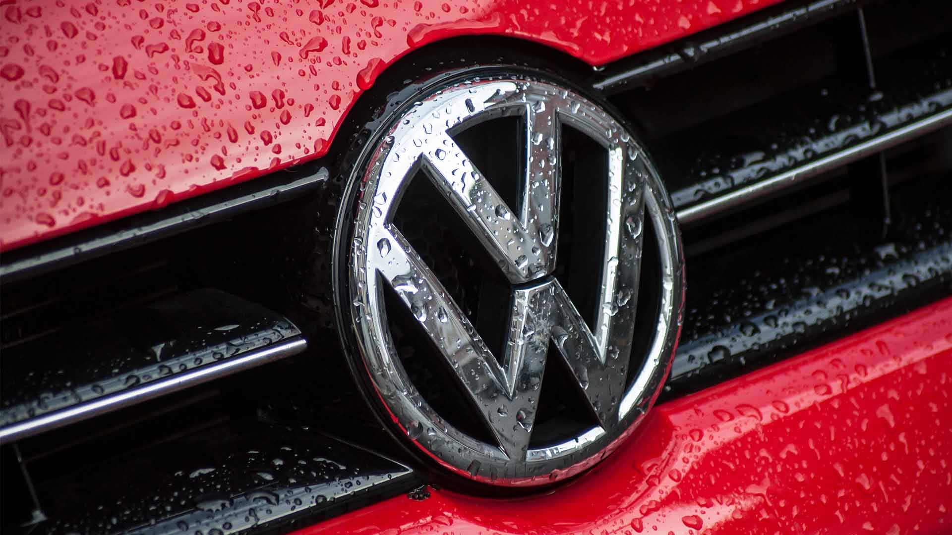 Red Vw Badge