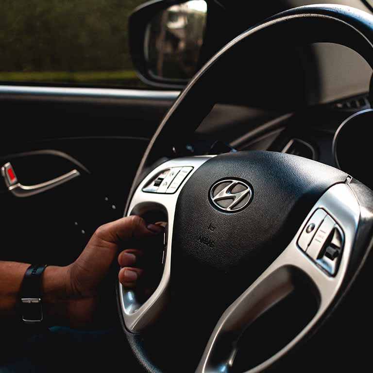 Honda Steering Wheel With Hand