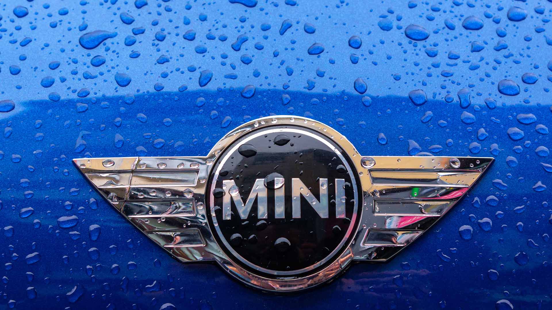 Mini Badge On Blue Mini