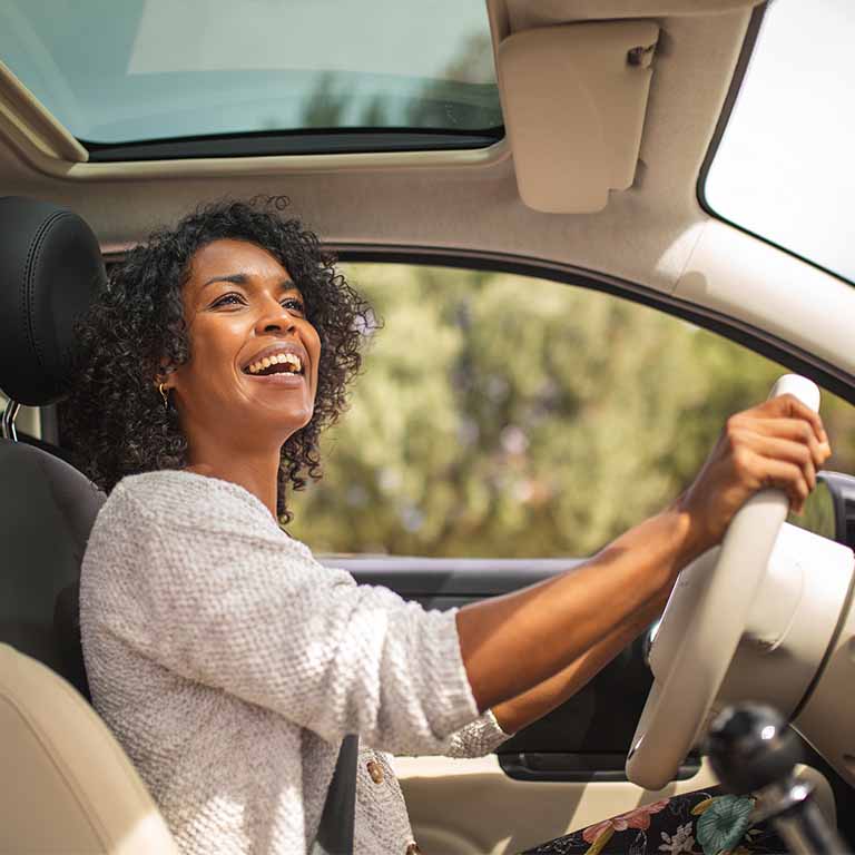 Laghing Lady Driver
