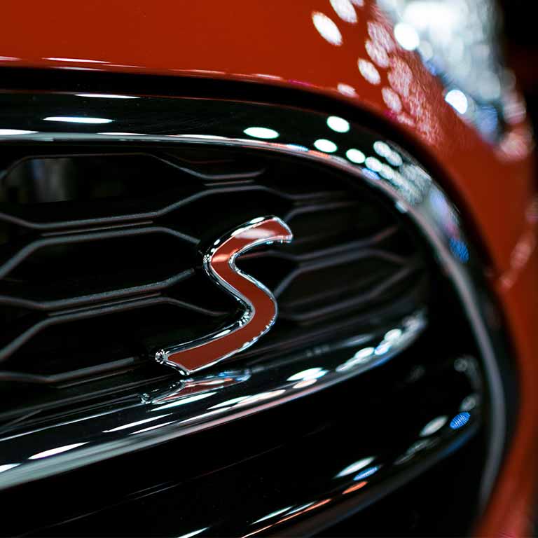 Grill Of Car Closeup